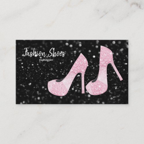 Glam Shoes High Heels Business Card