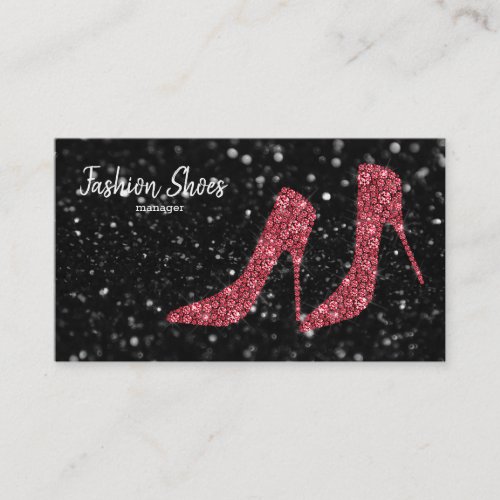 Glam Shoes High Heels Business Card