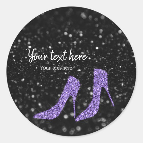 Glam Shoes High Heels for all occasions Classic Round Sticker