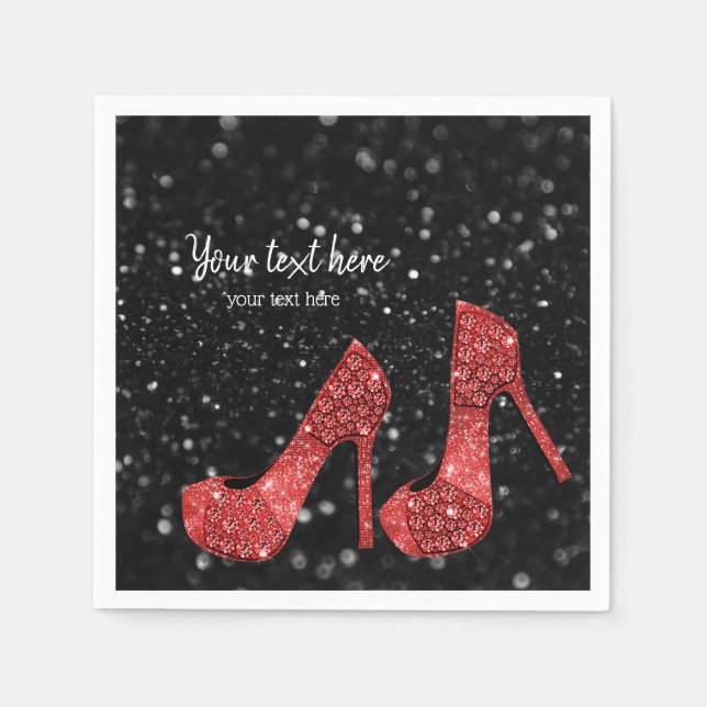 Glam Shoes High Heels for all occasions Napkins (Front)