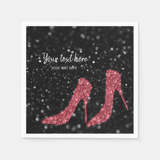 Glam Shoes High Heels for all occasions Napkins (Front)