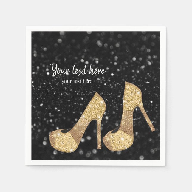 Glam Shoes High Heels for all occasions Napkins (Front)
