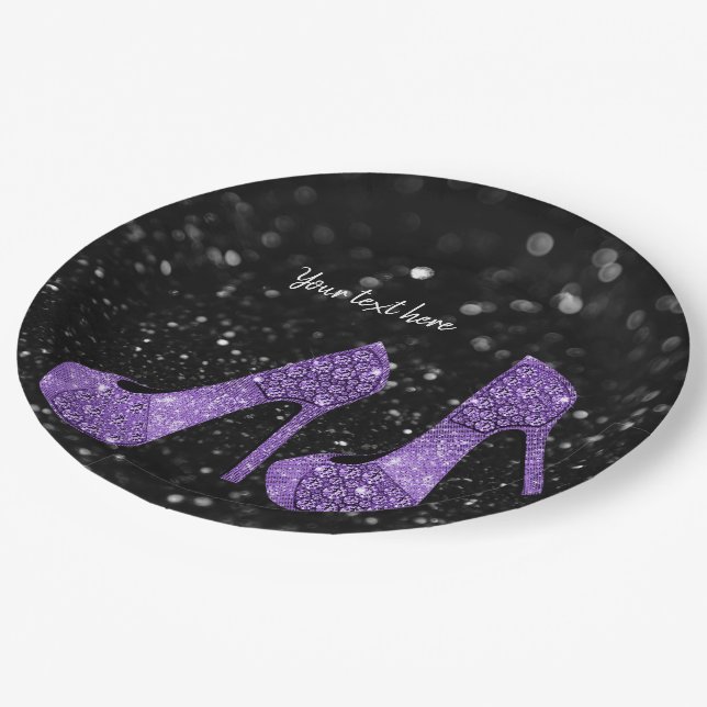 Glam Shoes High Heels for all occasions Paper Plates (Angled)