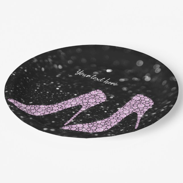 Glam Shoes High Heels for all occasions Paper Plates (Angled)