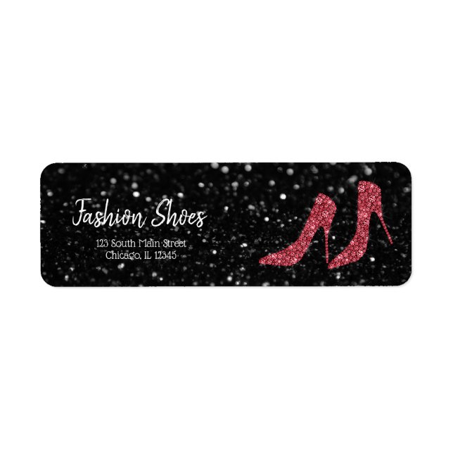 Glam Shoes High Heels Label (Front)
