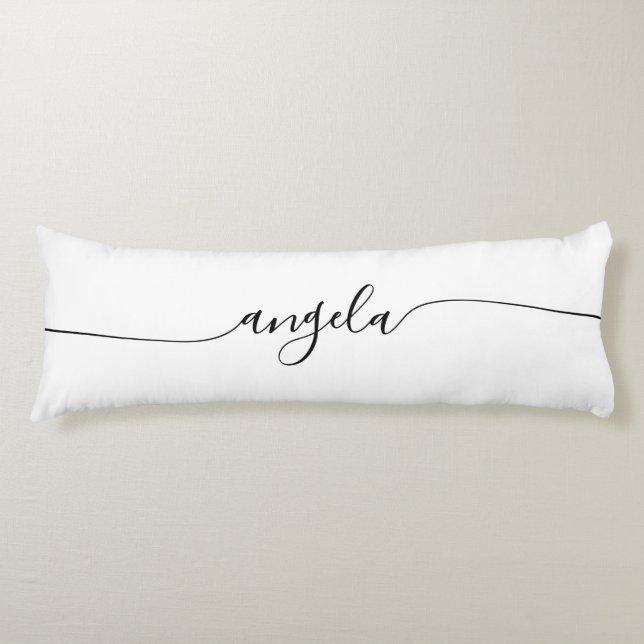 Glam Signature Name Body Pillow (Front)