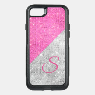 Glam Silver and Pink Otterbox iPhone 8 Case