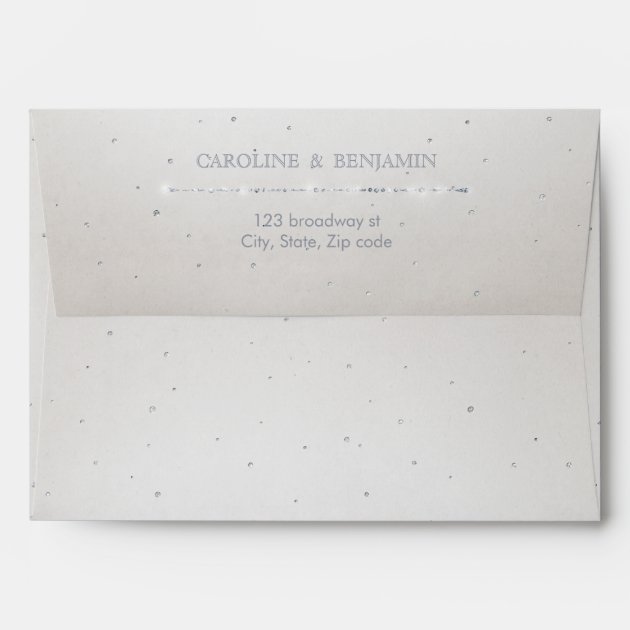 Watercolor Succulent Wedding Envelope