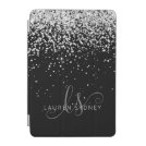 Glam Silver Glitter Elegant Monogram iPad Mini Cover Glam Silver Glitter Elegant Monogram iPad Mini Cover