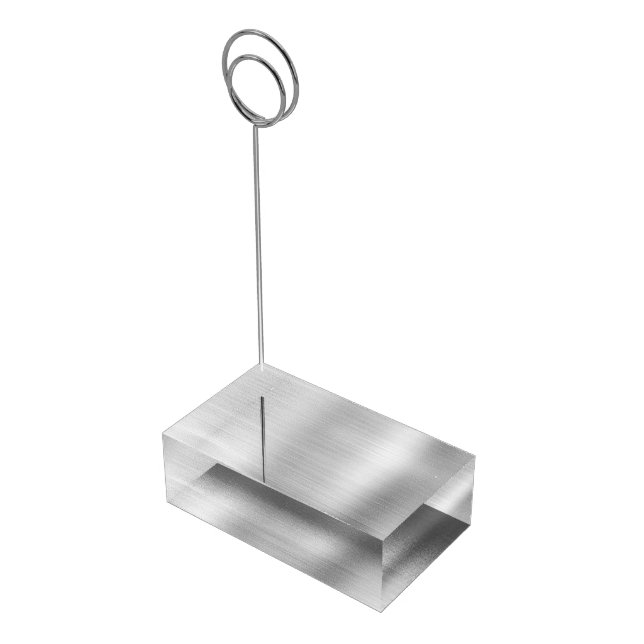 Glam Silver Place Card Holder (Corner)
