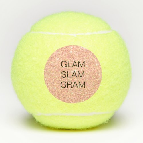 Glam Slam Gram Pink Glitter Tennis Balls