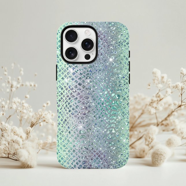 Glam Sparkly Diamond Snakeskin Pattern Case-Mate iPhone Case (Creator Uploaded)