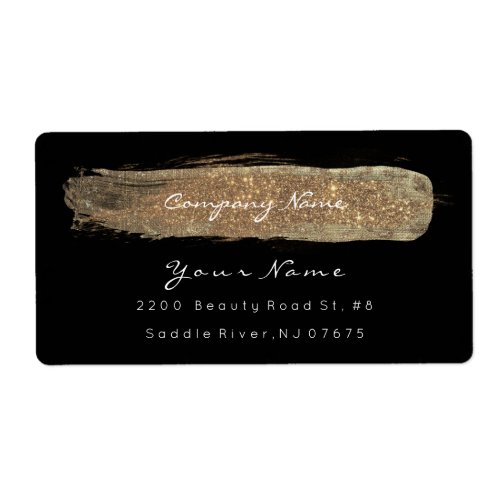 Glam Sparkly Glitter Black Bright Ivory Foxier Label