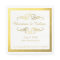 Glam Swirly Flourish Gold Outline Wedding