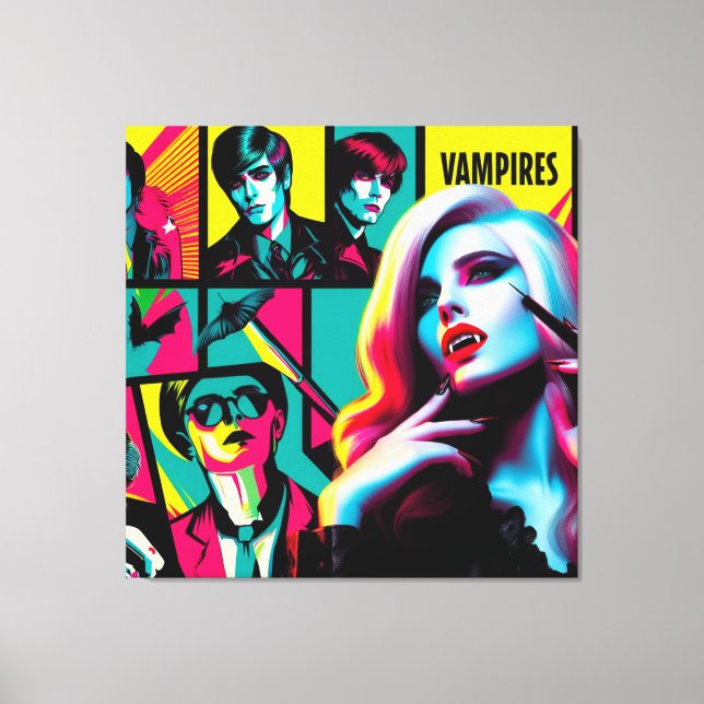 Glam Vamps Canvas Art Print (Front)
