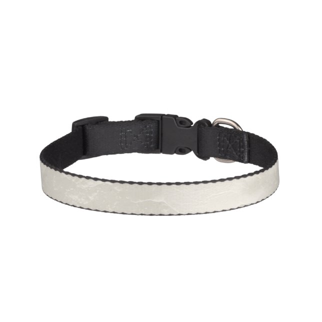 Glam White Ivory Pearl  Pet Collar (Front)
