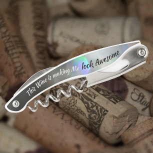 Glam Wine Lover making Me Look Awesome Funny Waiter's Corkscrew