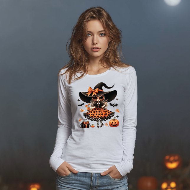 Glam Witch Sunglasses & Bats Halloween  Tri-Blend Shirt (Creator Uploaded)