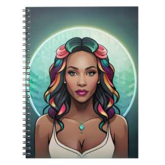 Glam Woman Rainbow Essence Empowerment Girl Power Notebook