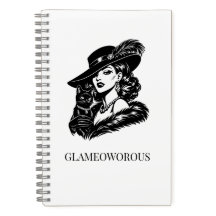Glam Woman with Cat Fashion Illustration