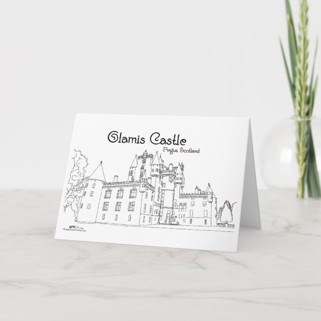 Glamis Castle Scotland Card (Front)