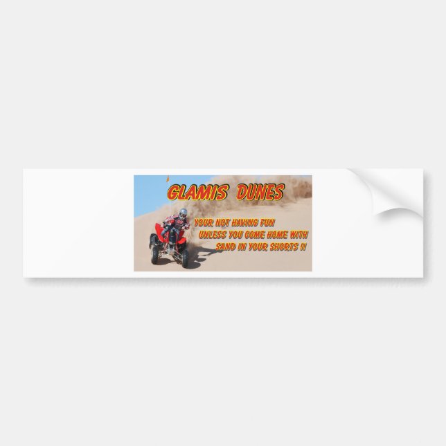 GLAMIS DUNES BUMPER STICKER (Front)