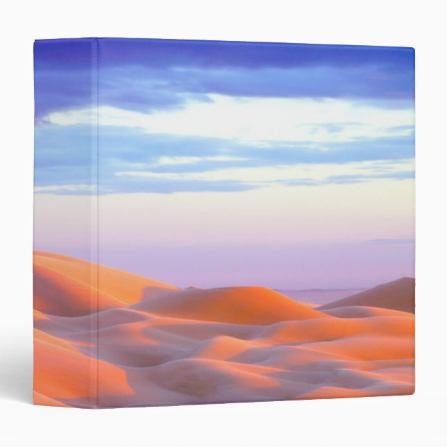 Glamis Sand Dunes at sunset 3 Ring Binder (Front/Spine)