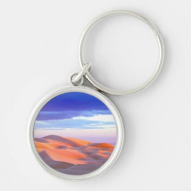 Glamis Sand Dunes at sunset Keychain (Front)