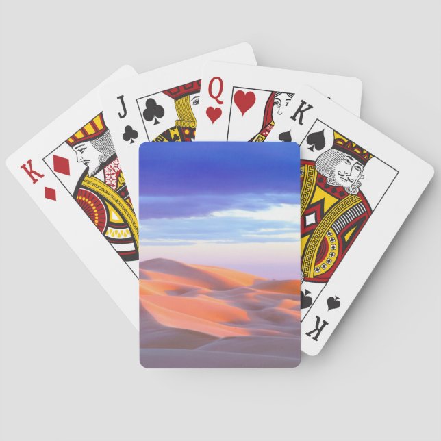 Glamis Sand Dunes at sunset Poker Cards (Back)