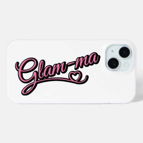 Glamma blackpink on white iPhone 15 case