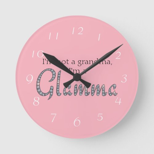 Glamma bling clock