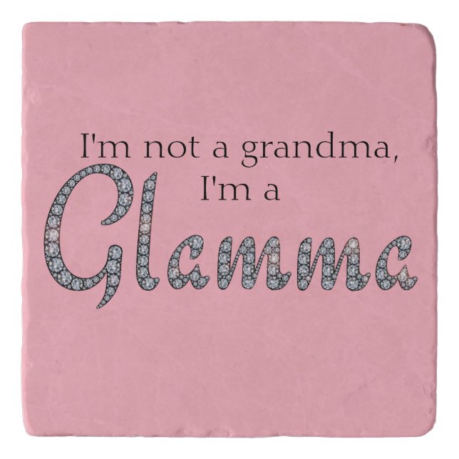 Glamma bling design trivet (Front)