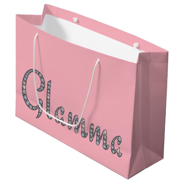 Glamma bling gift bag (Front Angled)