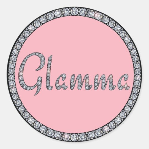 Glamma bling ring sticker