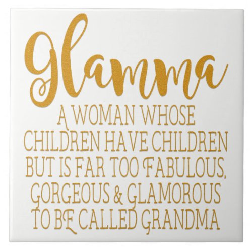 Glamma _ Fabulous Grandma Tile