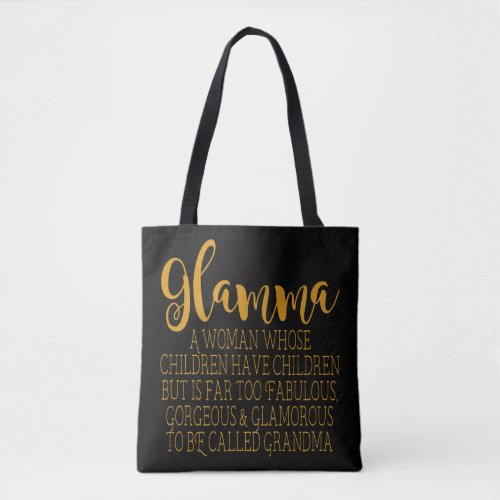 Glamma _ Fabulous Grandma Tote Bag
