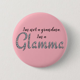 Glamma faux-bling rhinestones design button