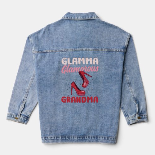 Glamma Glamourous Grandma  New Grandma Grandmother Denim Jacket