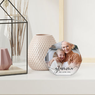 Glamma Grandma Script Overlay Photo Block
