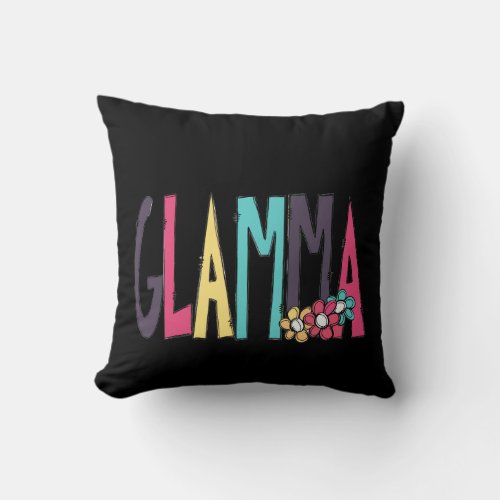 Glamma Mothers Day Throw Pillow