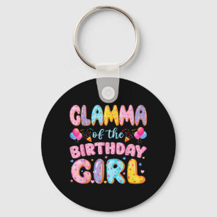 Glamma of The Birthday Girl Sweet Donut Birthday Keychain