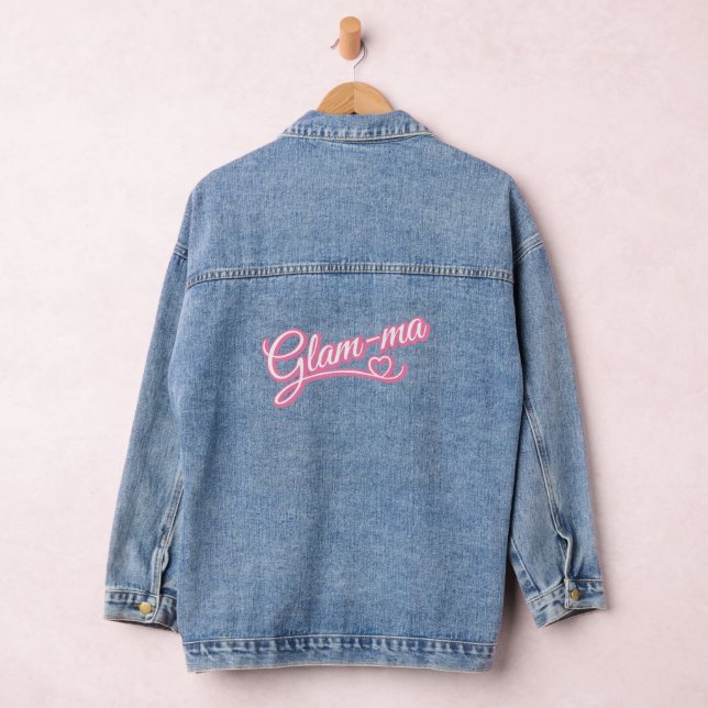 Glamma pink/white Denim Jacket (Hangar)