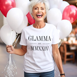 Glamma Roman Numeral Year Established T-Shirt
