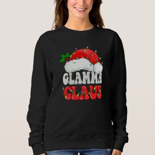 Glamma Santa Claus Matching Family Christmas Sweatshirt