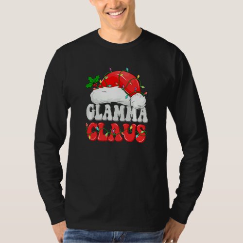 Glamma Santa Claus Matching Family Christmas T_Shirt