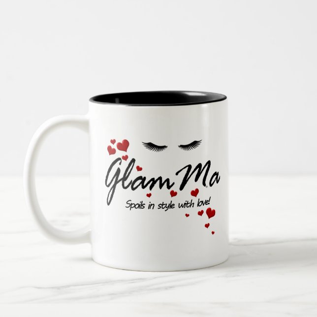 GlamMa Spoils Two-Tone Coffee Mug (Left)