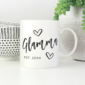Glamma Year Established Grandma Coffee Mug
