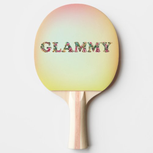 Glammy Floral Grandma Cute Mothers Day Ping Pong Paddle