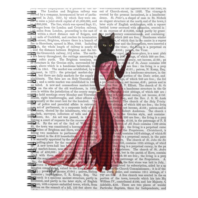 Glamor Cat in Pink 2 Notebook (Front)