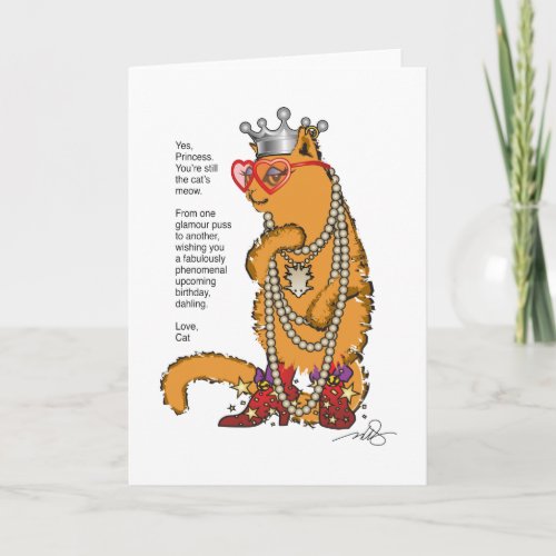 Glamor Puss Card